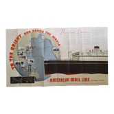 Affiche publicitaire de l'American Mail Line 1930