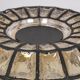 Ceiling lights in iron and clear glass by Limburg, Germany, 1960s.