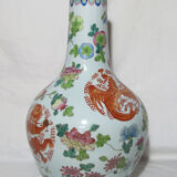 Large porcelain vase Chinese pink family China