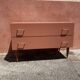 Commode basse vintage terracotta