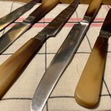 Lot of 6 table knives in Bakelite