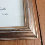 Redouté rose botanical plate framed