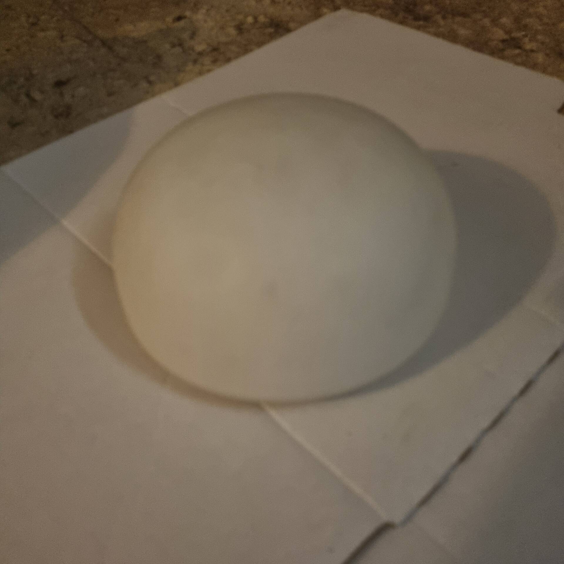 Plafonnier opaline blanche de 1970