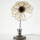 Metal flower lamp and ancient mother-of-pearl