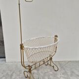 19th century brass rocking cradle from a castle