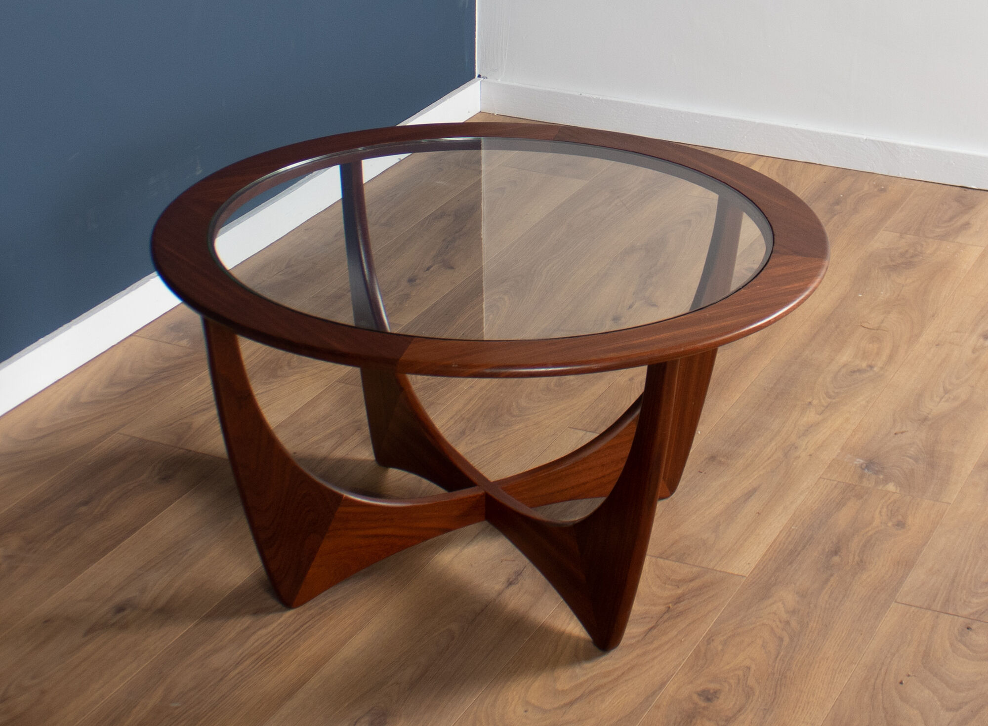 Retro Teak Round 'Astro' 'Fresco' Coffee Table By Victor Wilkins For G Plan