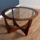 Retro Teak Round 'Astro' 'Fresco' Coffee Table By Victor Wilkins For G Plan