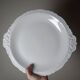Large serving dish in fine white Limoges porcelain, vintage/antique