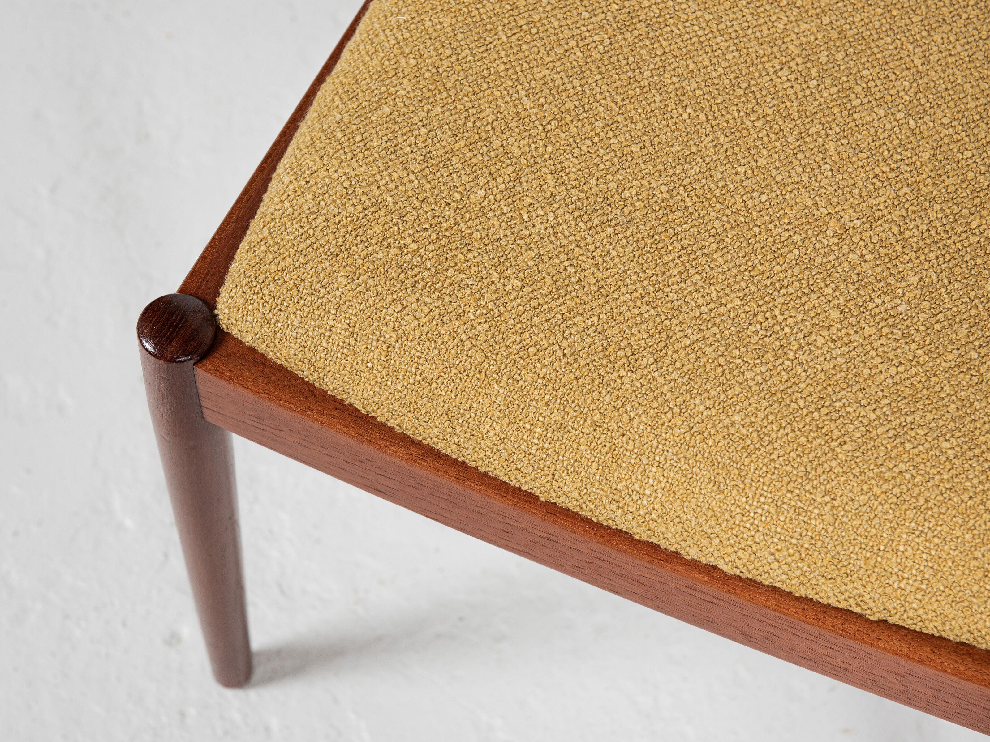 4 dining chairs in teak by Henning Kjaernulf for Korup Stolefabrik 1960s