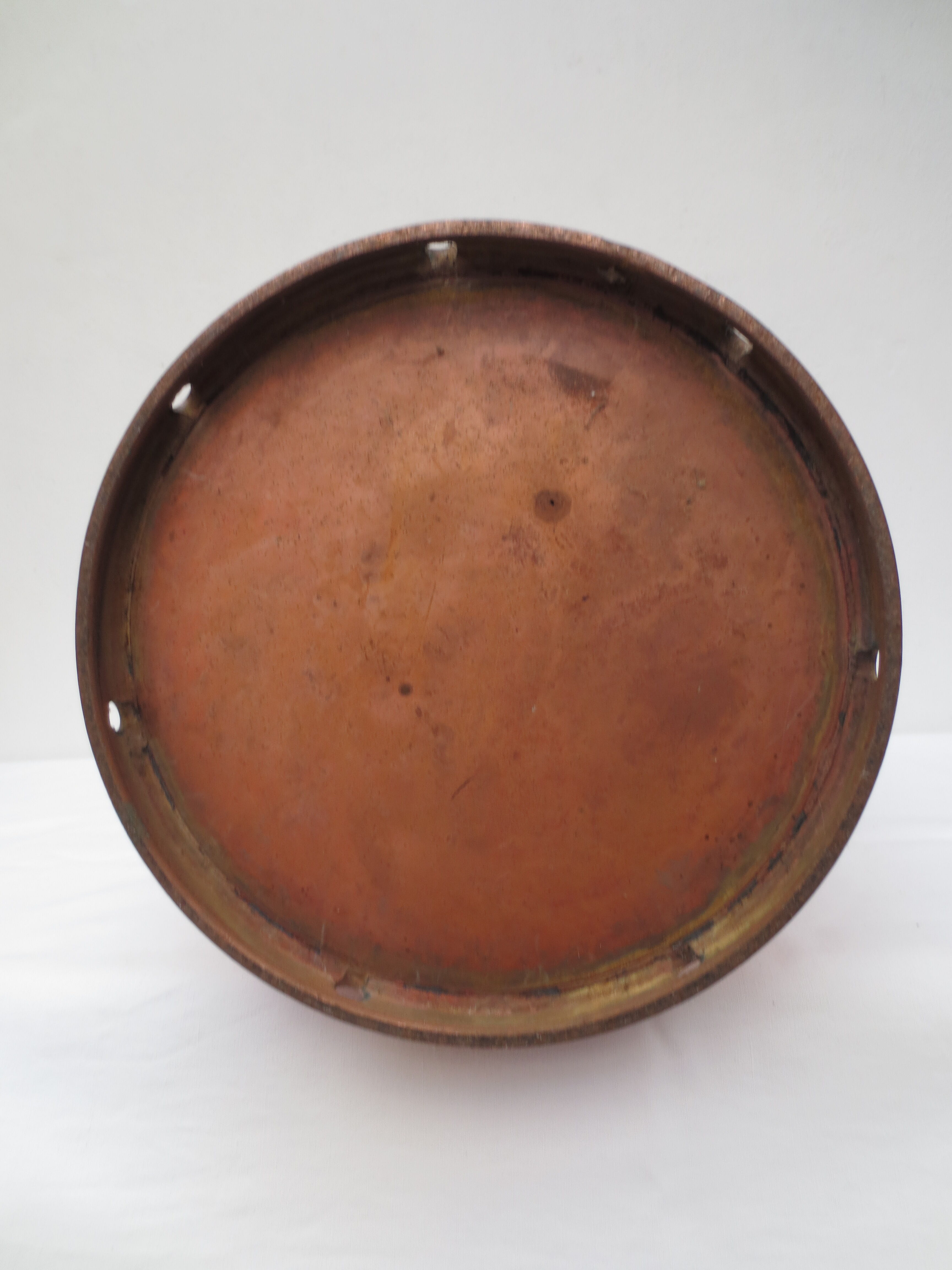 Copper milk pot from farm
