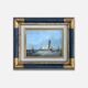 Seascape with sailing boats – oil on panel from the 19th century