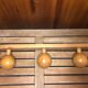 Old Wall Coat Rack x3 Vintage Wood #A416