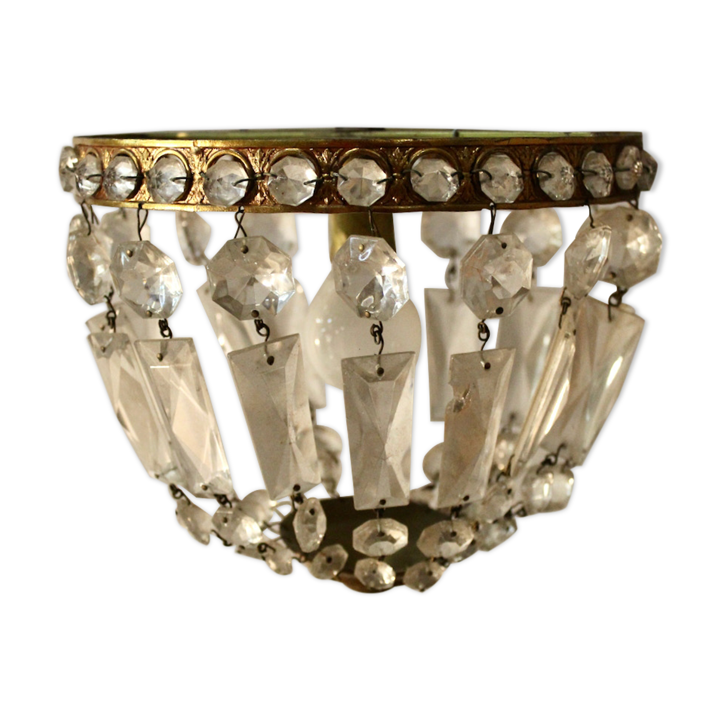 Mongolian ceiling light with stamps