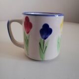 Vintage hand-painted mug cup
