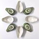 Set of 8 avocado-shaped ceramic bowls Bordalo Pinheiro Portugal
