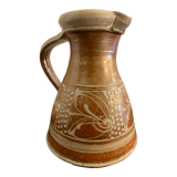 Signed ceramic pitcher or decanter