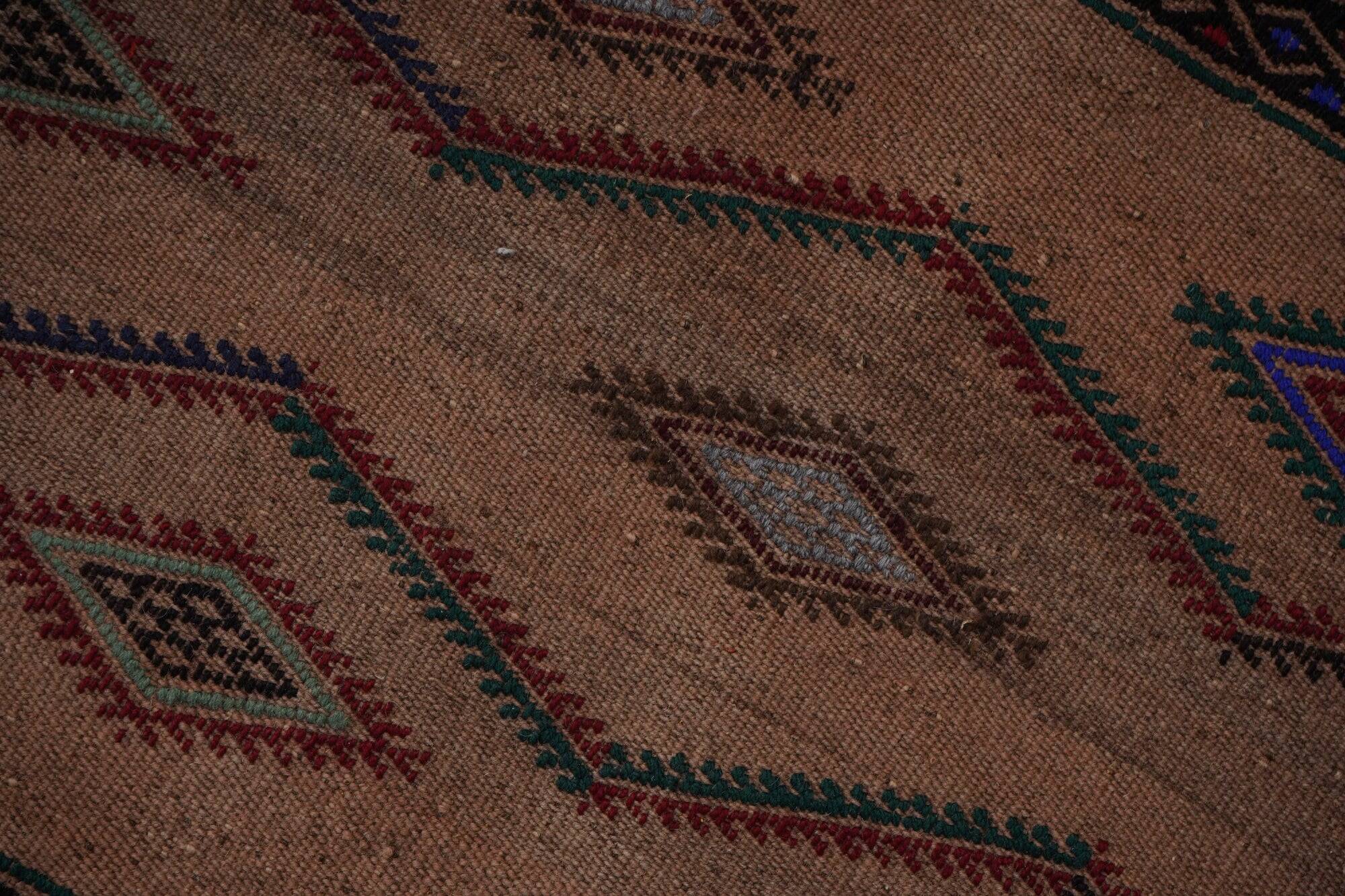 Vintage Turkish hallway rug 51x383 cm