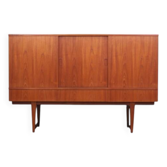 Teak highboard, Danish design, 1960s, production: Denmark