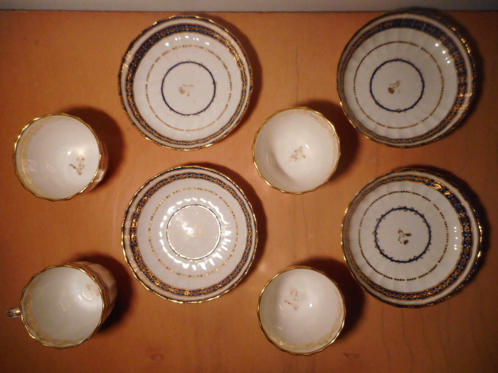 English porcelain cup service ROYAL CROWN DERBY 19th century