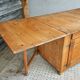 Antique Swedish table folding table with plenty of storage space