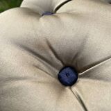 Vintage chair 50 taupe silk