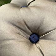 Vintage chair 50 taupe silk