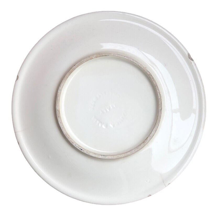 Two blue speckled plates