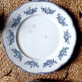 Lot 10 assiettes plates Badonviller modèle Richelieu