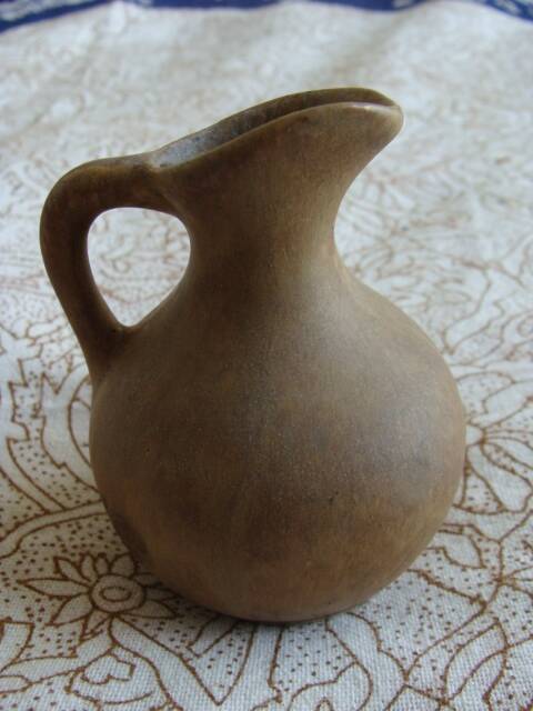 Small imitation wood pitcher