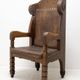 Late 19th century massive throne chair