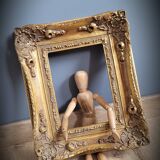 Golden baroque frame