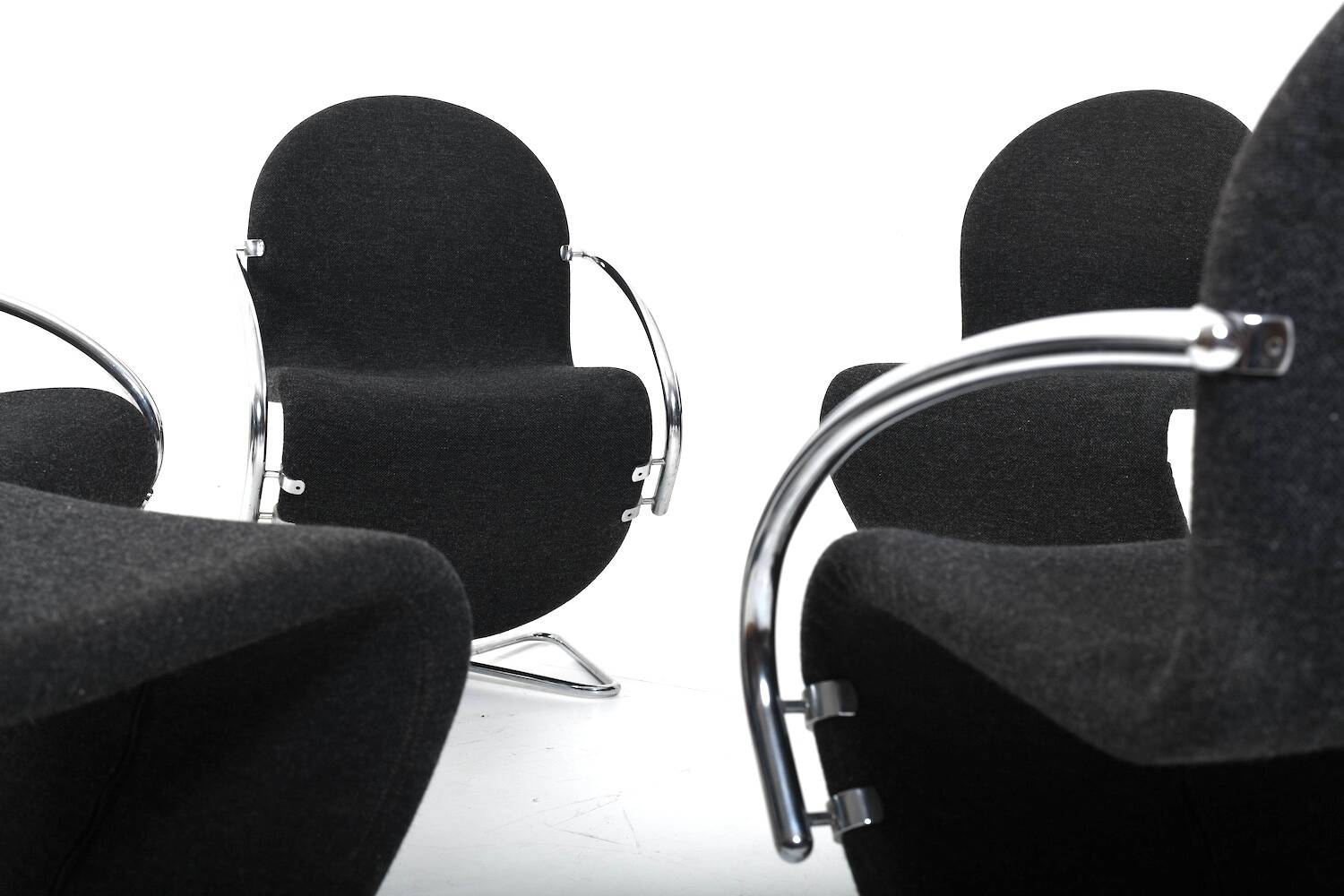 Verner Panton for Fritz Hansen 1973 Series 1-2-3 Butterfly Base