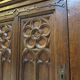 Antiqie Gothic carved oak cabinet, 1860