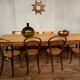 Farmhouse table bistro table in solid beech