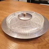 Plat de service apéritif argent