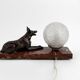 Art Deco Sculptural Night Light – German Shepherd, circa 1930