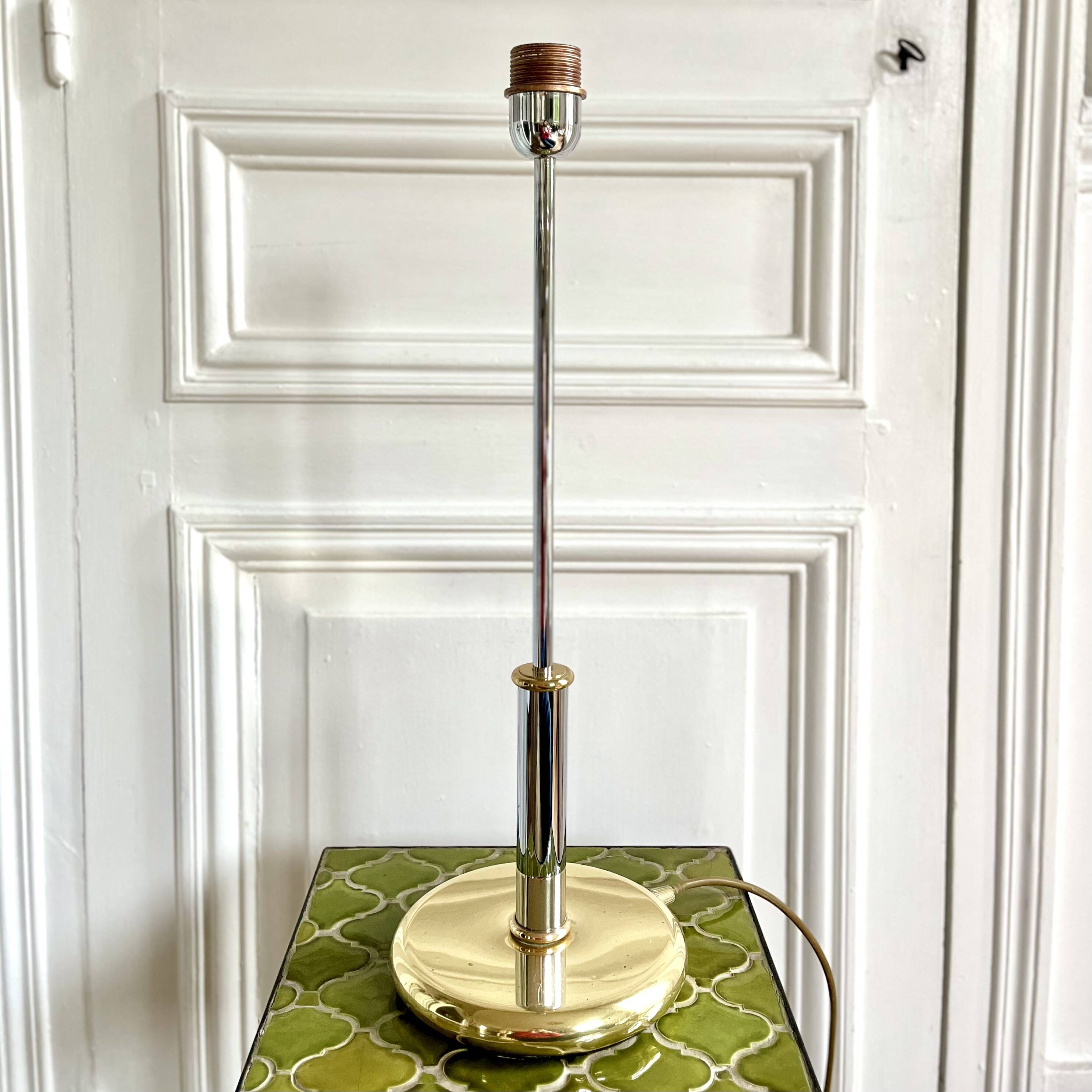 Italian chrome lamp base from the 70s/80s