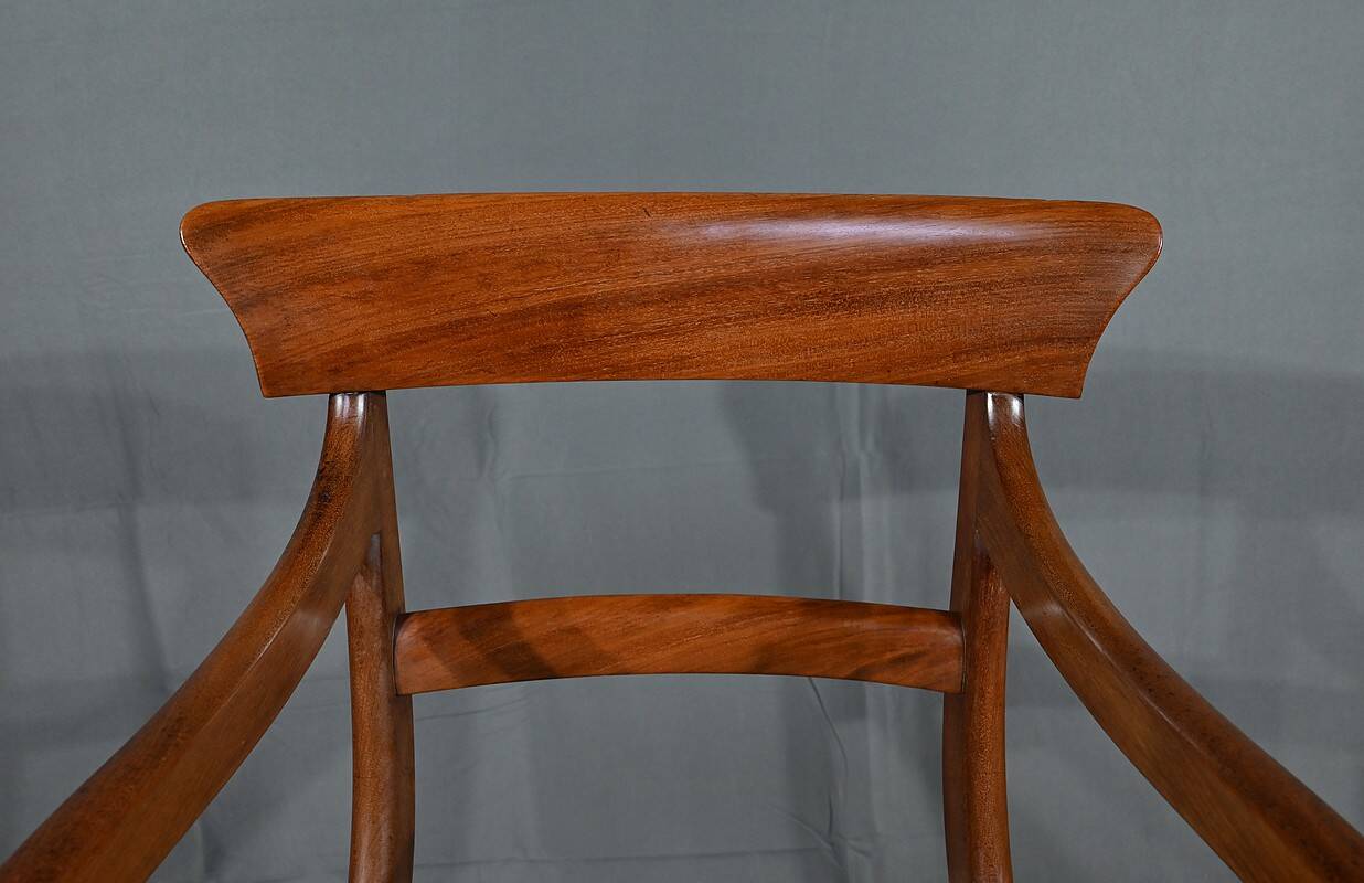 Armchair with Mahogany Crosses, Victorian period, England – 2nd part 19th century