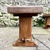 Pair of solid oak benches