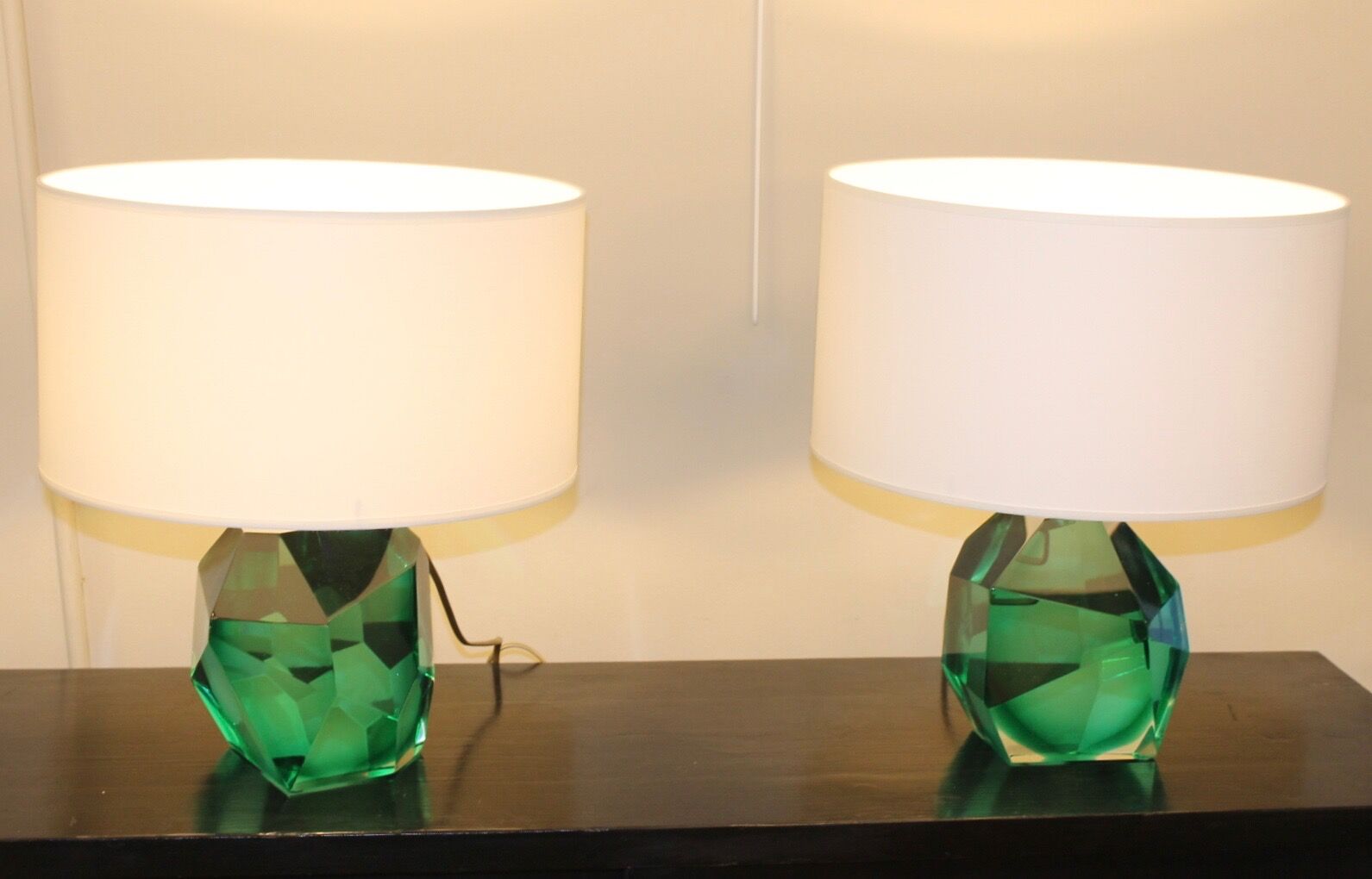 Pair of murano lamps, XX th