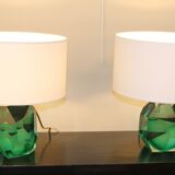 Paire de lampes murano, XX ème