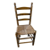 Old turned and stuffed wooden chair