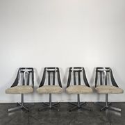Set of 4 Space Age chairs by Brody