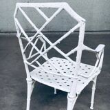 Calcutta Outdoor Armchair in Faux Bamboo by Hall Bradley for Brown Jordan, 1960s, Set of 4