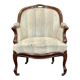 Napoleon III bergère in mahogany from the late 19th century to be reupholstered.