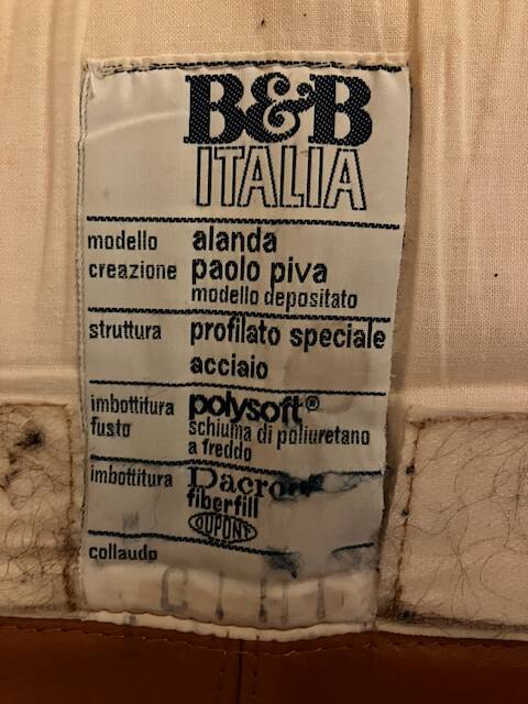 Canapé Paolo Piva for B&B