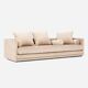 Sofa KOPENHAGA beige velour, Scandinavian design