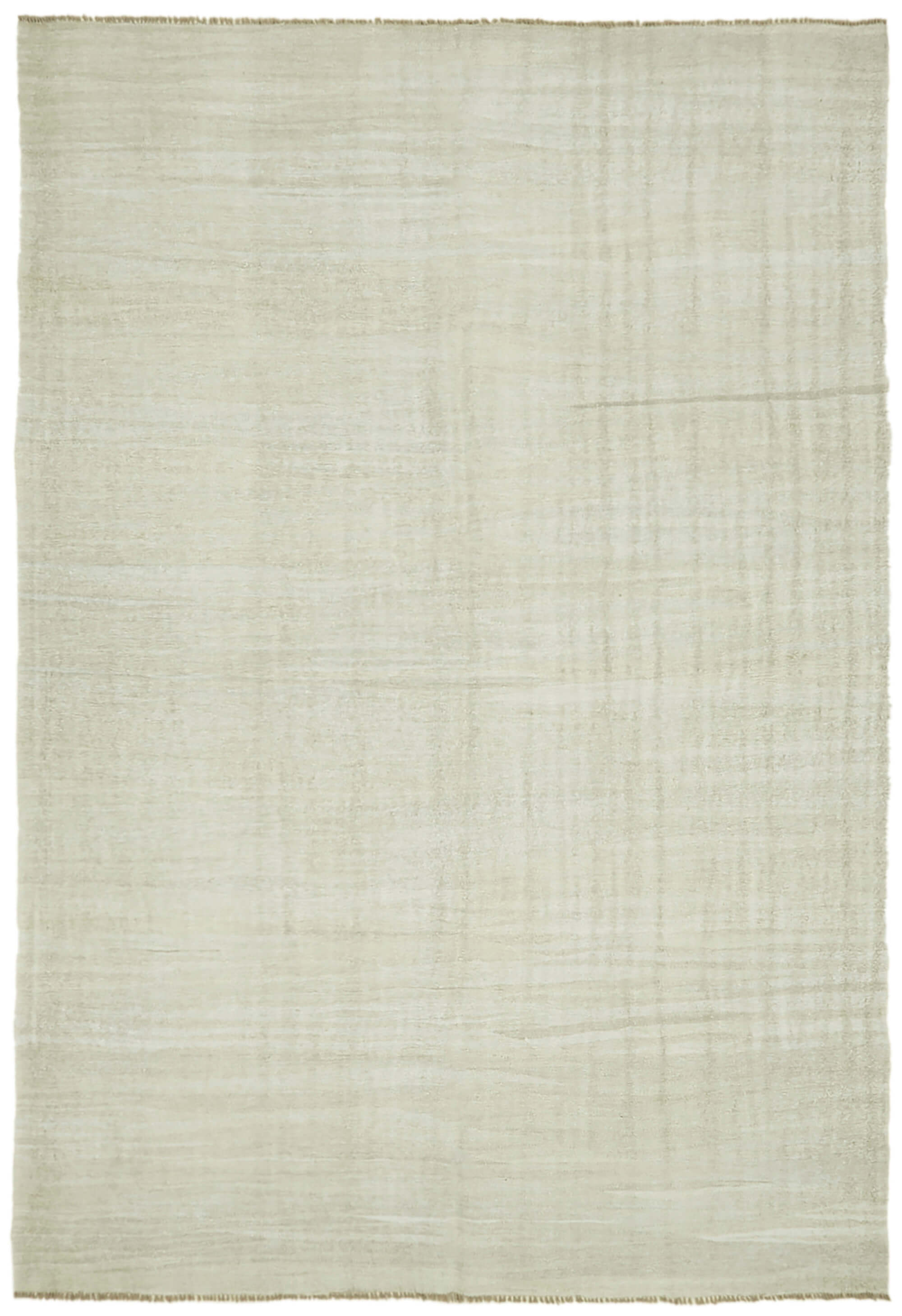 Handmade turkish contemporary 1980s 237 cm x 340 cm beige hemp kilim carpet