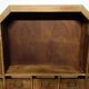 Large vintage wooden mailbox block