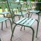 Set of 8 Art Prog metal garden chairs